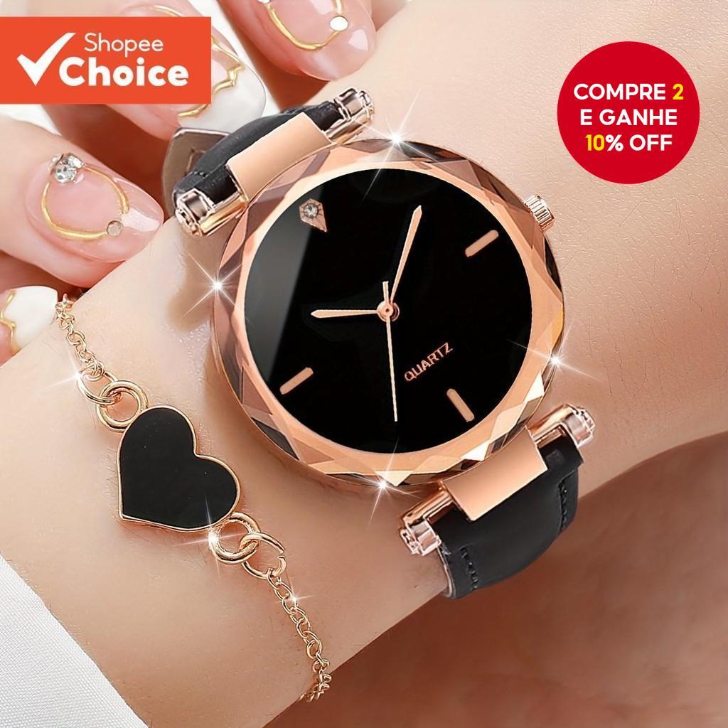 2 Relógio PCS Cinto De Lazer Pulseira Do Amor De 