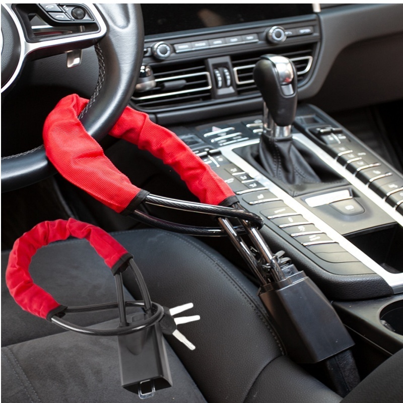 Trava de Segurança Cadeado 3 Chaves Antifurto Vol