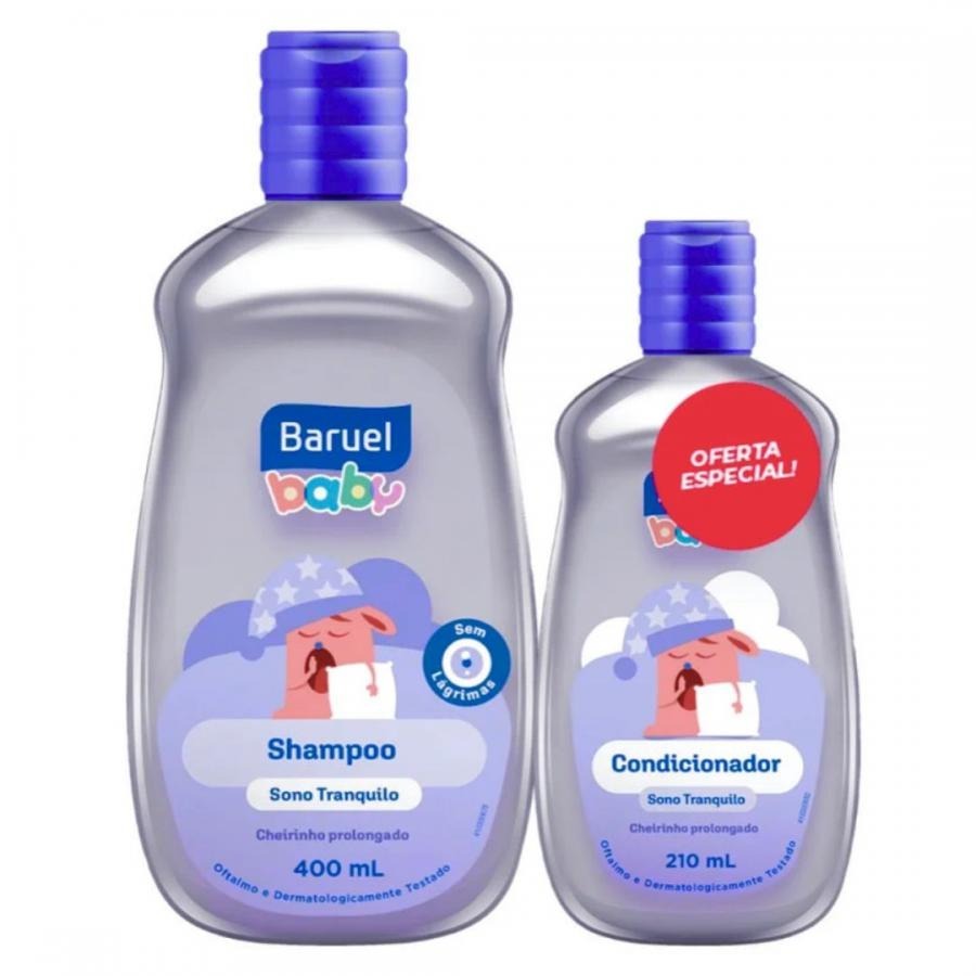 Kit Baruel Baby Sono Tranquilo Shampoo 400ml + Con