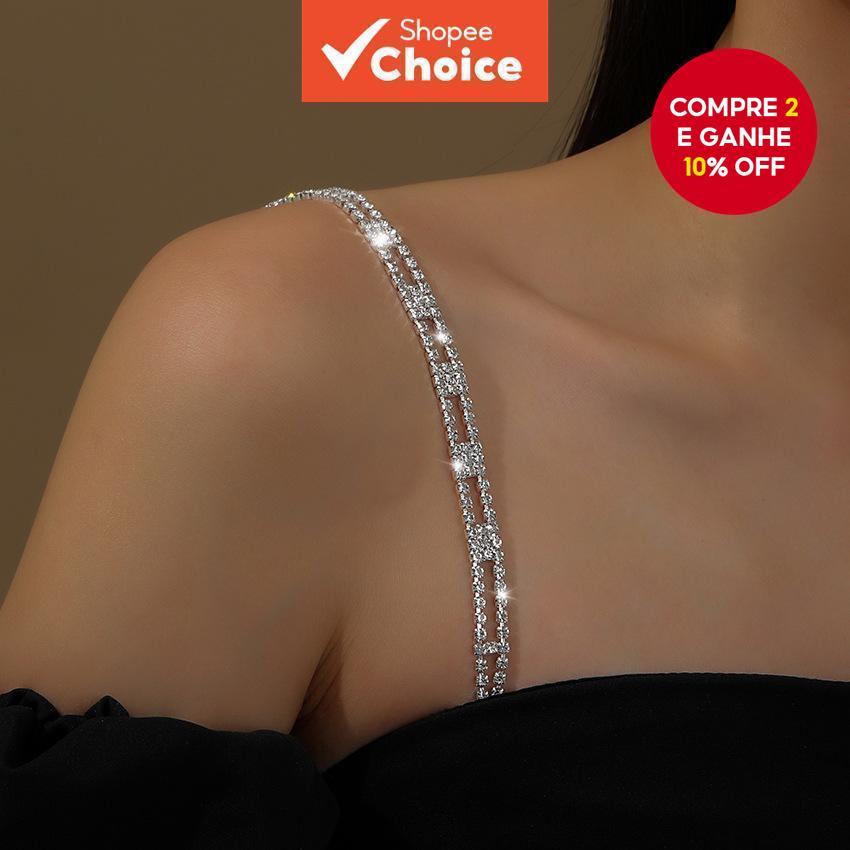 1PC Top de Sutiã Premium  Alças Conversíveis, D