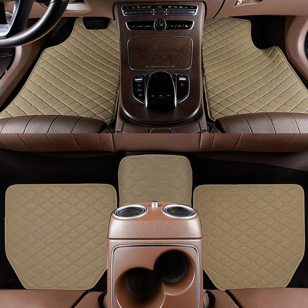 5 Pçs/Set Universal Interior Do Carro Tapetes De 
