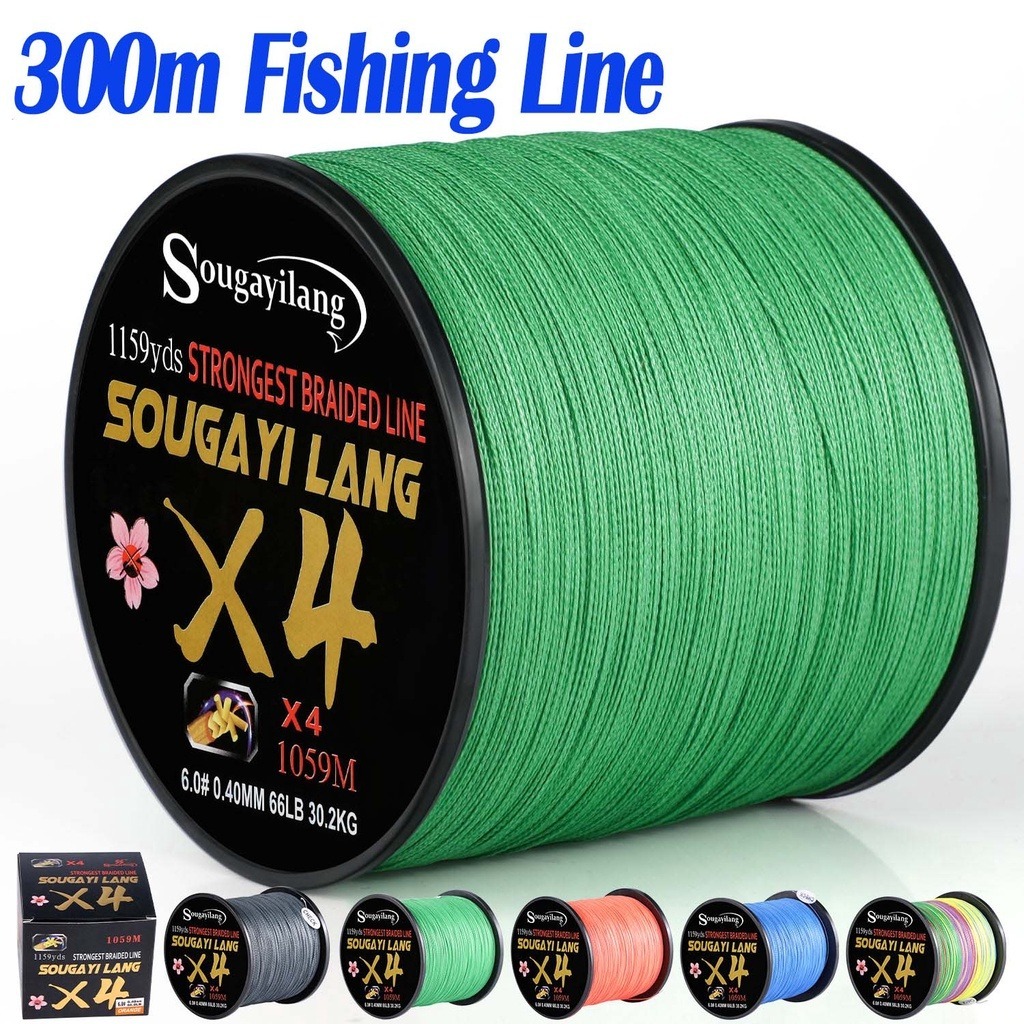 Linha De Pesca Sougayilang 4 Fios 300M 18-66LB Mul