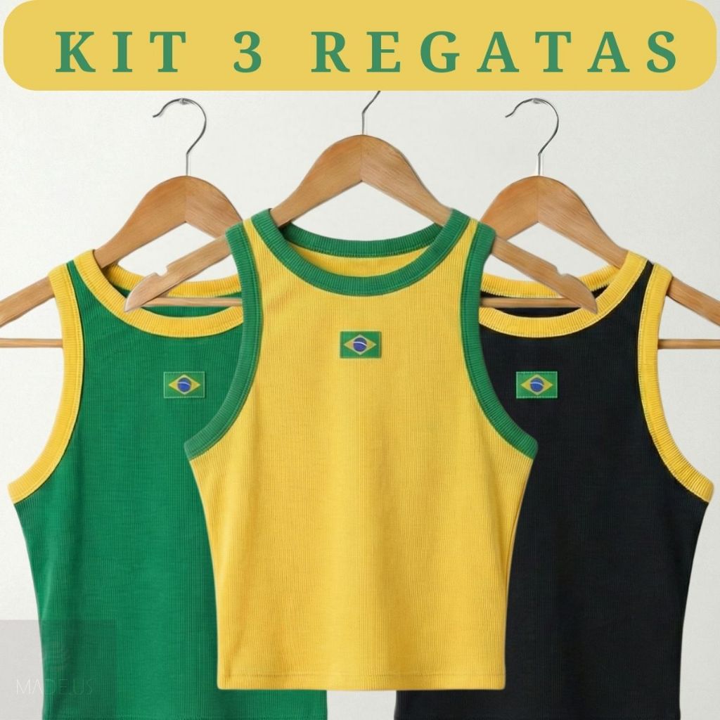 Regatas Cropped do Brasil Feminina Ribana Copa Ban