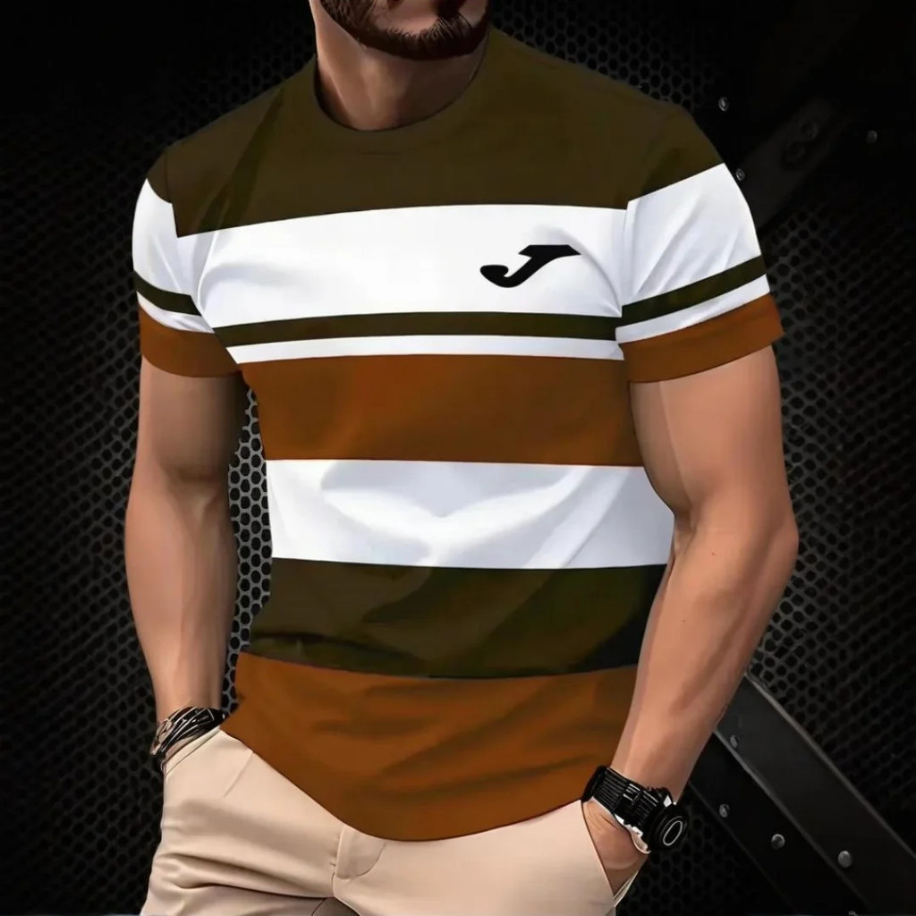 Camiseta Masculina Da Moda Verão Ao Ar Livre Casu
