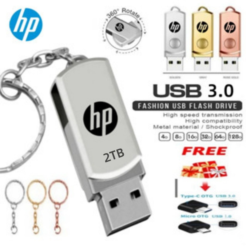 Unidade Flash HP 2 Tb De Alta Velocidade OTG USB3.