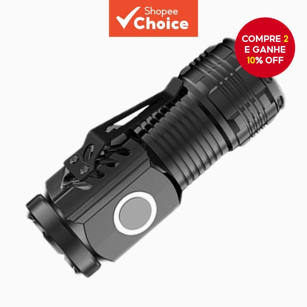 Nova Luz Forte Lanterna De Tiro Longo Mini Portát