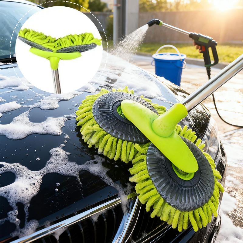 Esfregona para lavagem de carros, escova de limpez