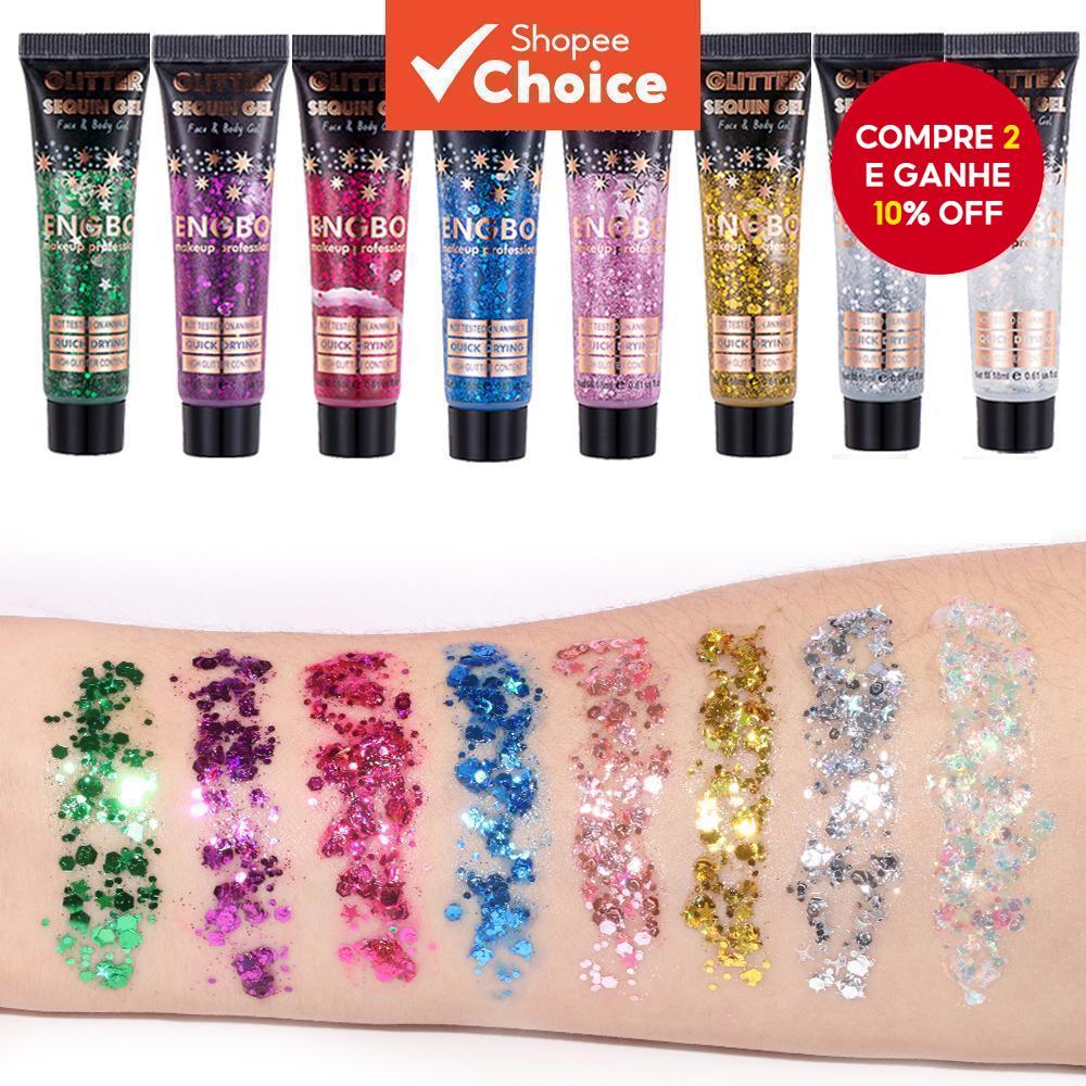 gel De Lantejoulas A Laser , Brilho Facial E Corpo