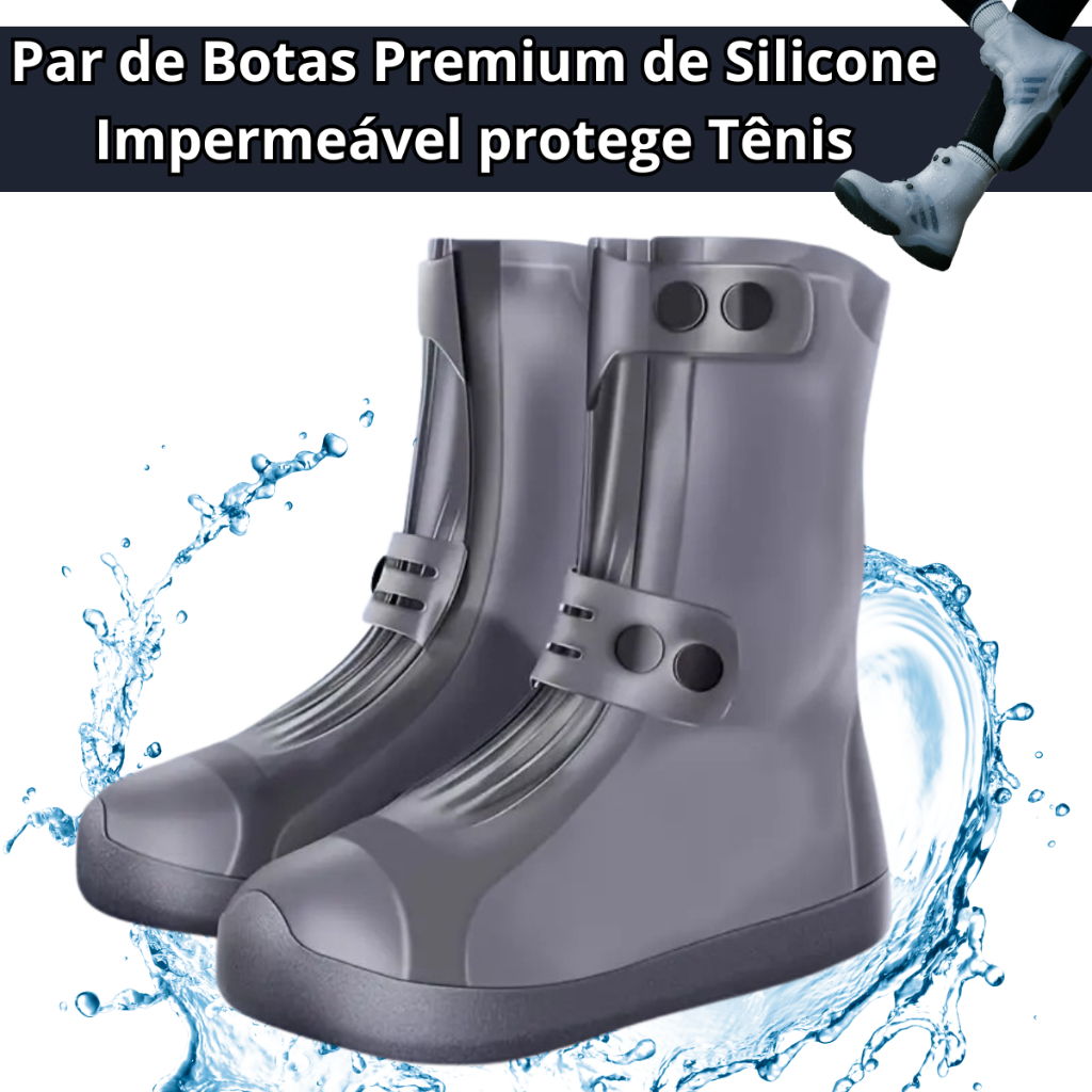 bota protetor de calçado tênis sapato para chuva