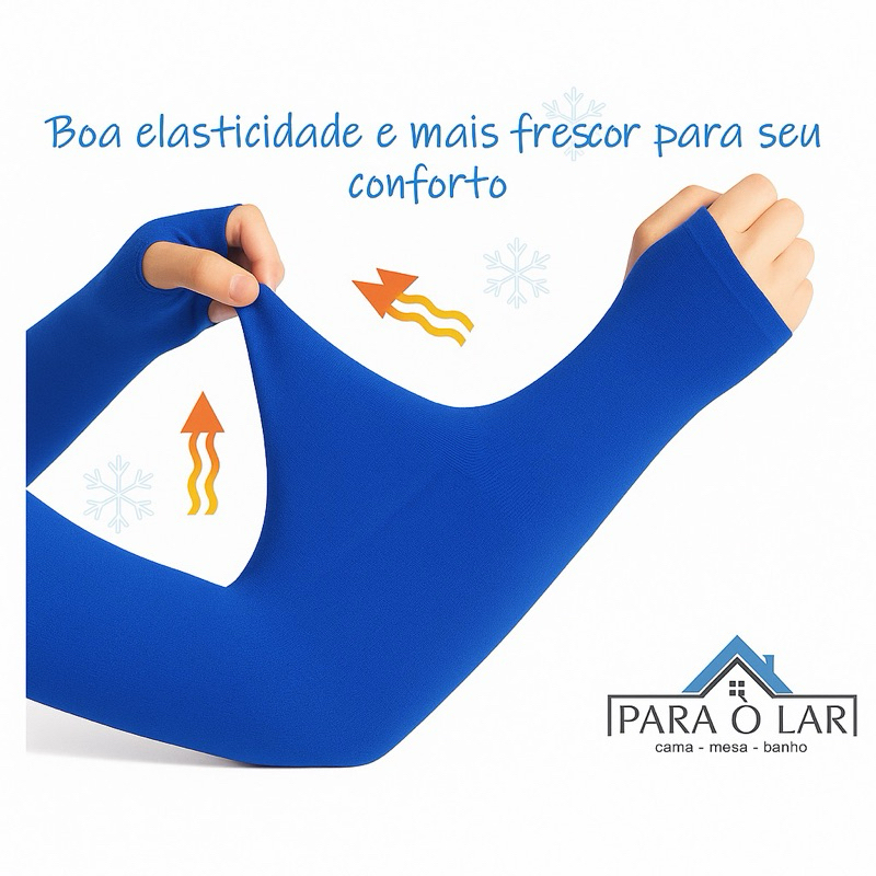 Kit  c/ 1 ou 2 Pares Manguito Proteção Solar UV 