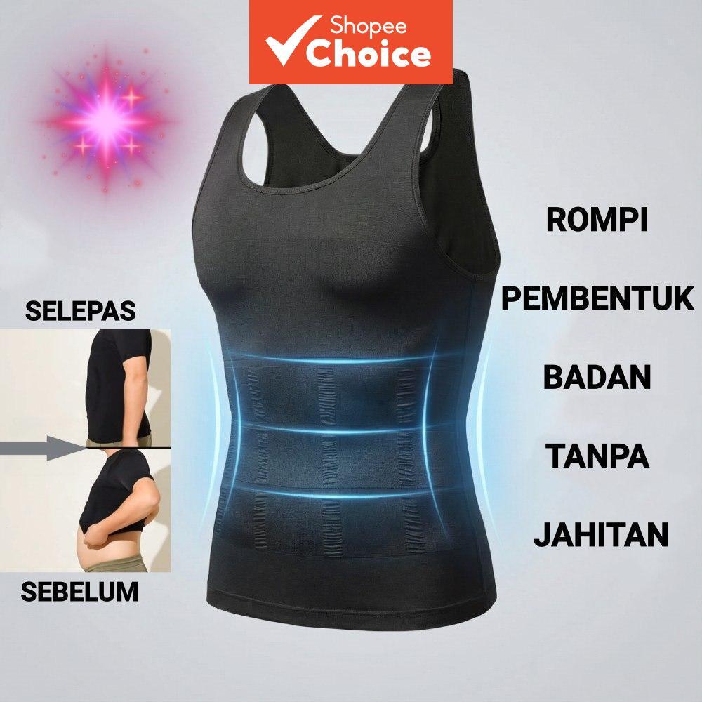 Camisetas modeladoras masculinas sem costura ̵