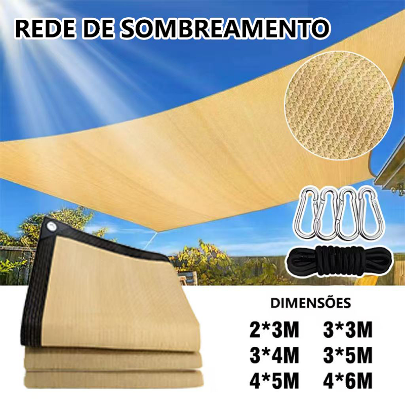 Amarelo/castanho Tela Sombreamento 98% para Garage