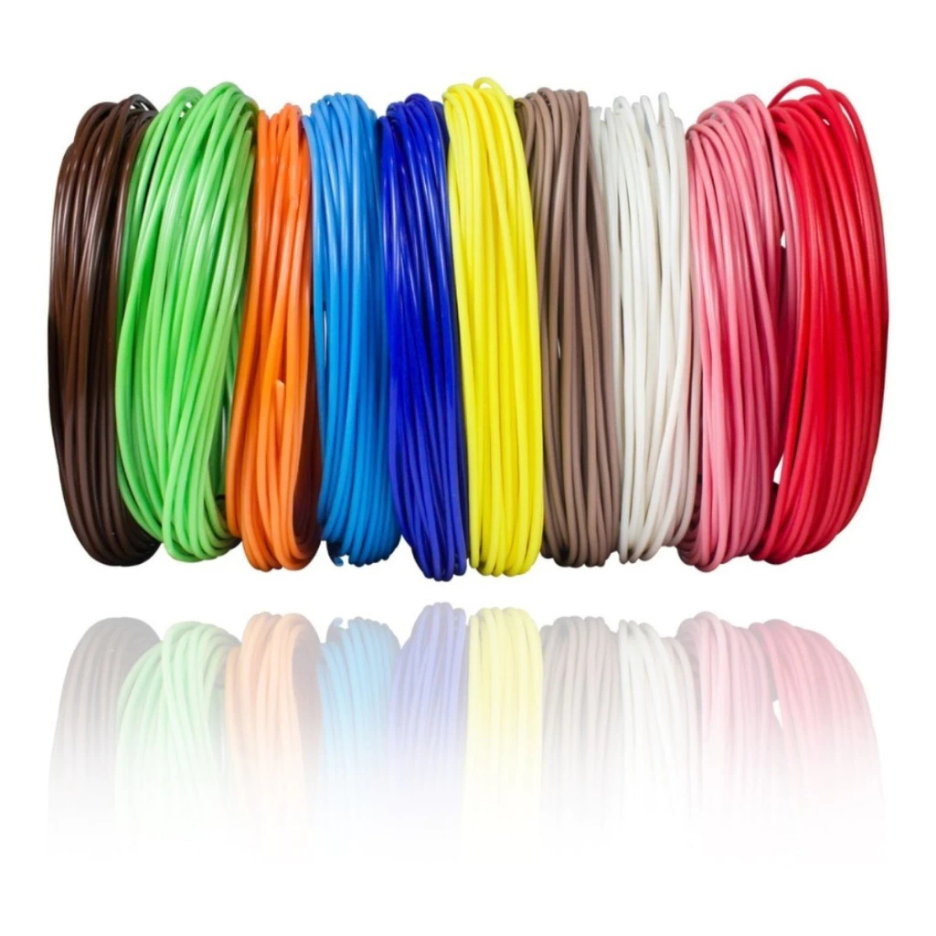 Refil Filamento PLA Kit 10 Cores 120/60/50 M Canet