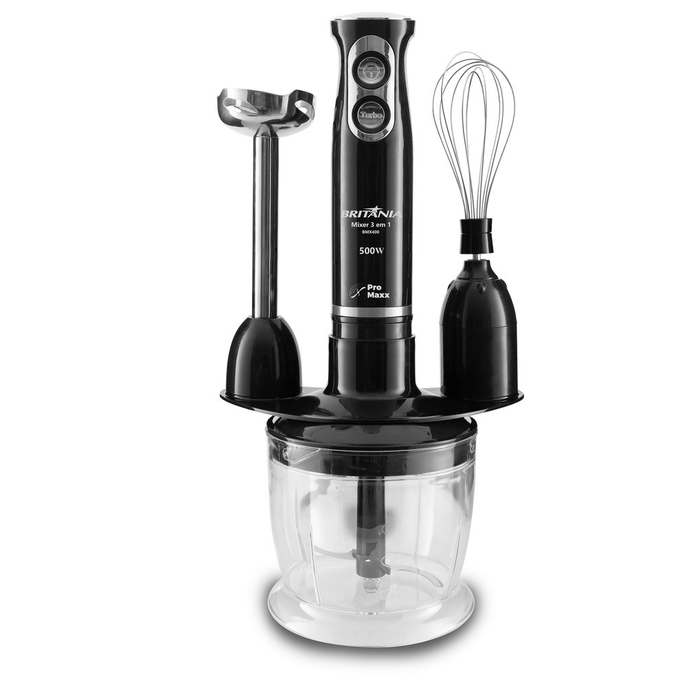 Mixer De Alimentos Britânia BMX400P 3 em 1 500W P
