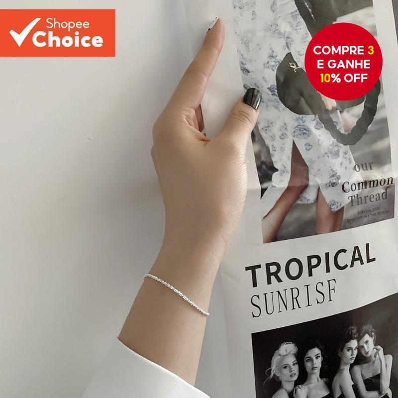 Pulseira Aberta Geométrica Prateada Elegante E Re