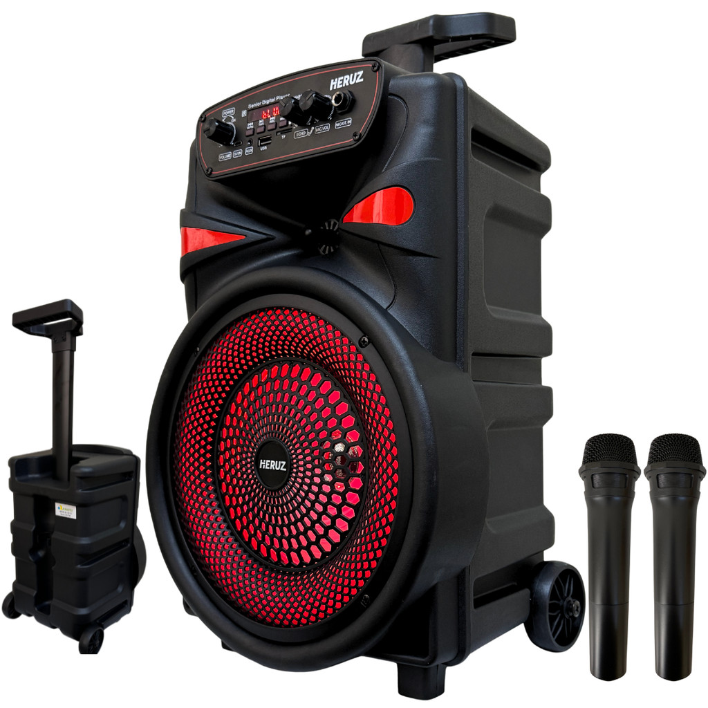 Caixa de Som Grande Amplificada 2000w com Rodinha 