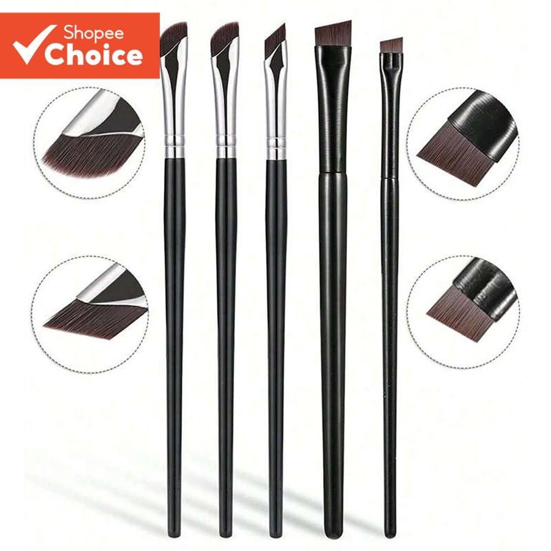 5pcs Escova Sickle Biselada Fina para Sobrancelhas