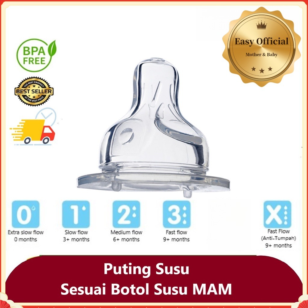 Mamilos De Garrafa MAM Fluxo Lento/Médio/Rápido 