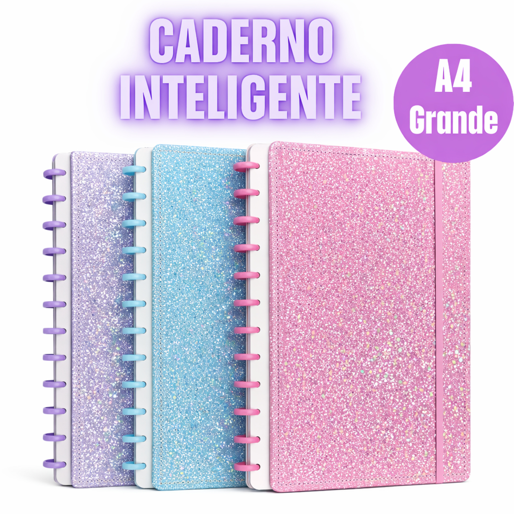 Caderno Inteligente kit 1 2 3 4 11 Discos Grande A