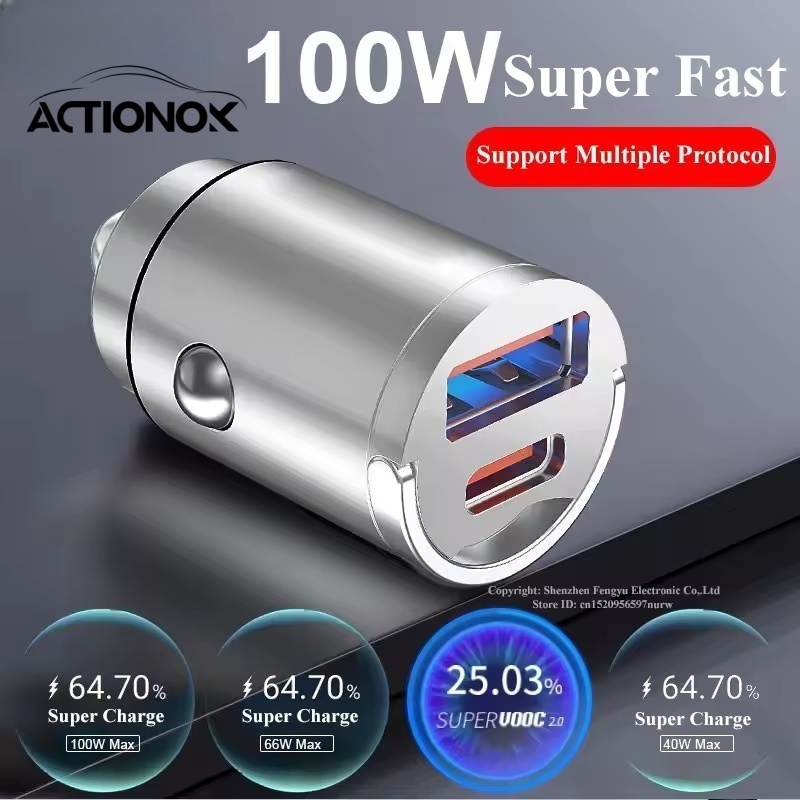 ACTIONOK 12-24V 200W Porta Dupla Mini USB Carregad