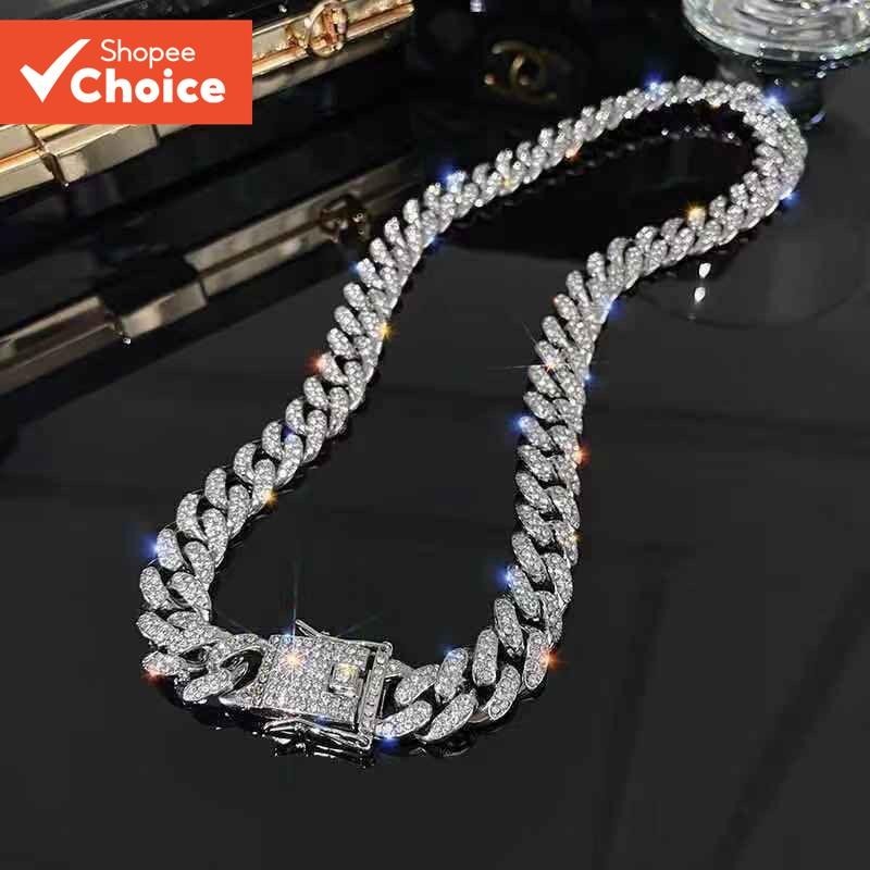 Moda Cubana Hip-Hop Colar Elegante Streetwear Ping