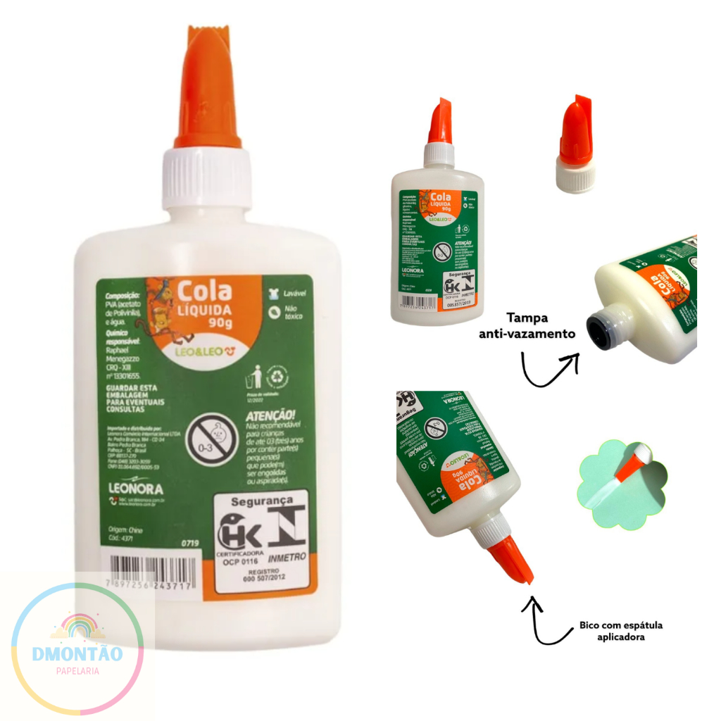 Cola Branca Liquida 90g LeoELeo