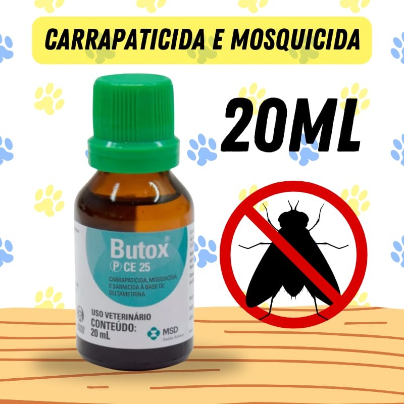 Butox Anti Pulga Carrapato Pulverização 20ml