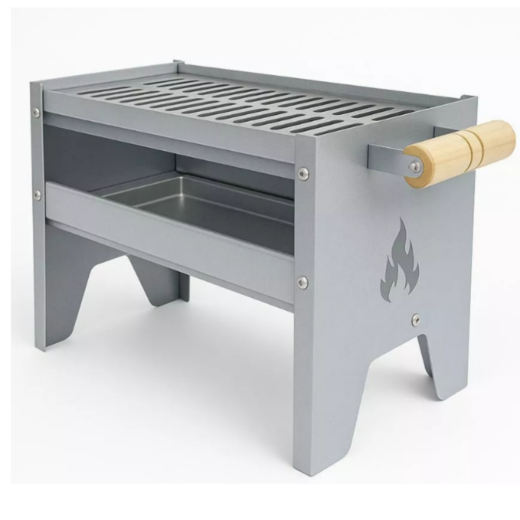 Churrasqueira Galvanizada Pequena Compacta Portát