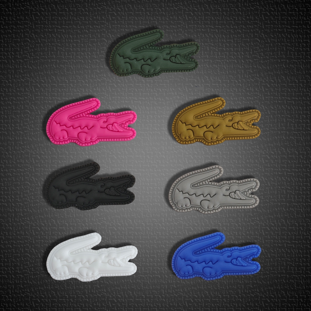 Remendo De Logotipo De silicone De Borracha DIY Sa