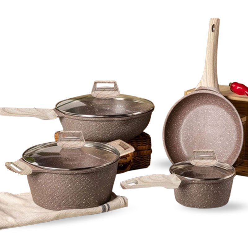 Jogo de Panelas 4 Peças Indução Gás Conjunto d