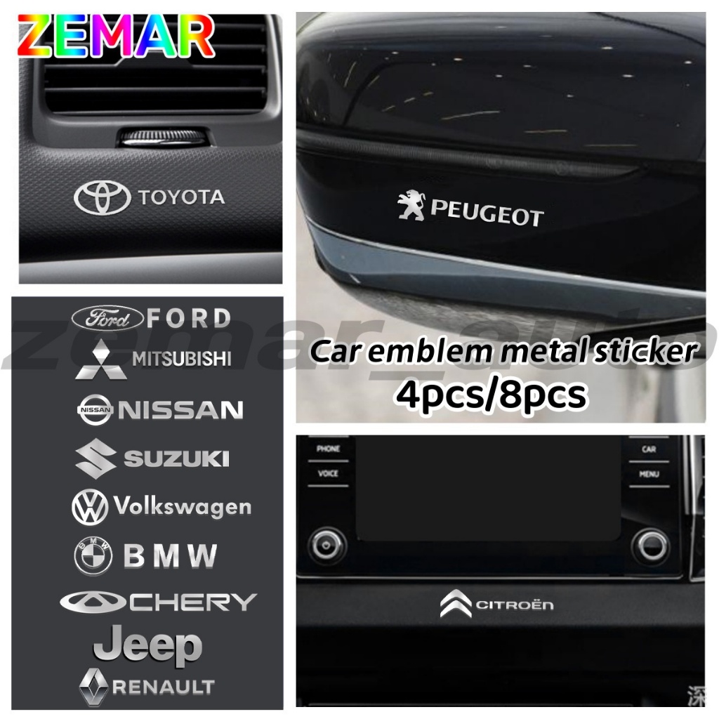 Logotipo Do Carro Adesivo De Metal 3D Decoração 