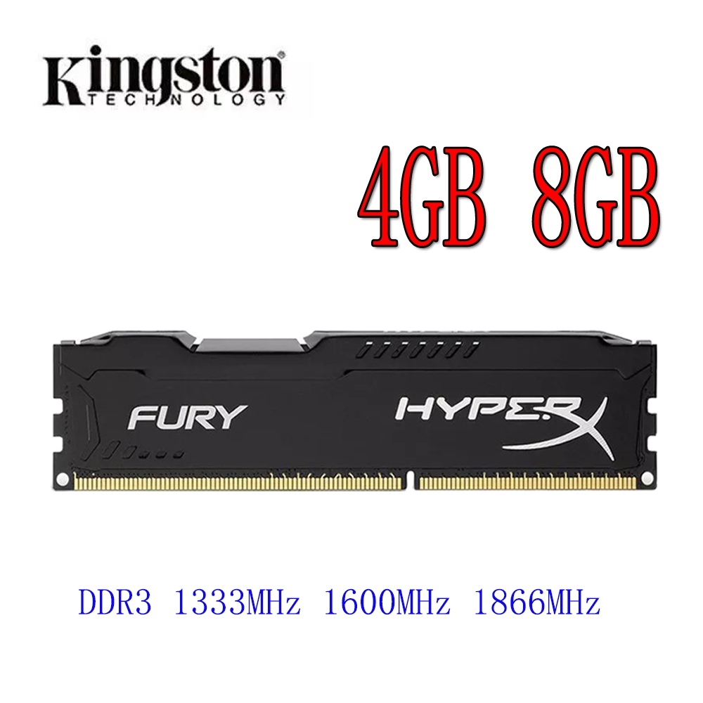 Kingston HyperX Fury DDR3 PC RAM 4GB 8GB DDR3 1333