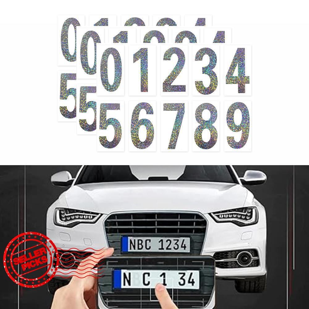 3 Pçs Nanofilme Etiqueta Da Placa De Licença Nú