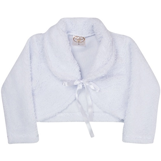 Bolero Infantil Manga Longa Luxo Roupa de Batizado