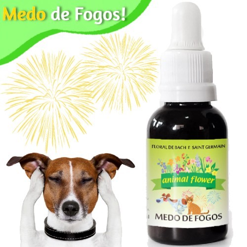 Floral Pet Para Caes e Gatos Medo de Fogos de Arti