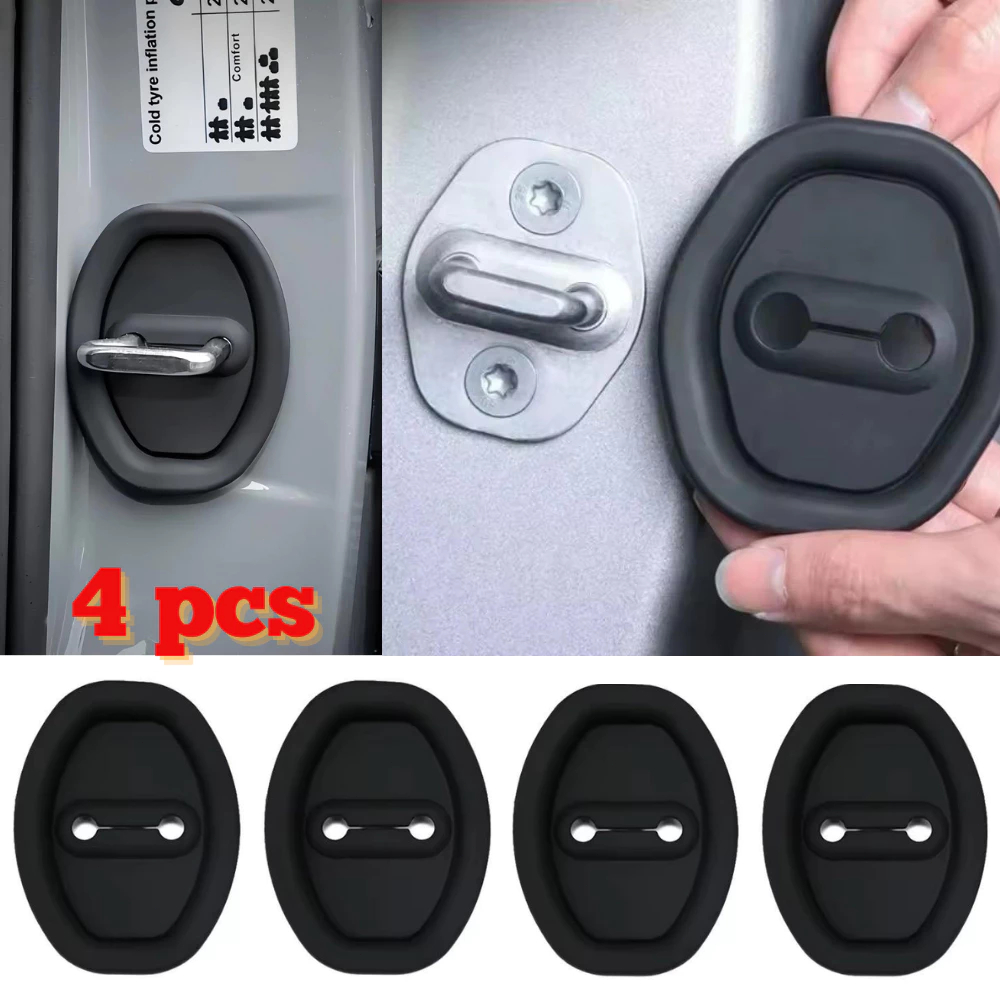 Kit de 4 peças Amortecedor de Fechadura Borracha 