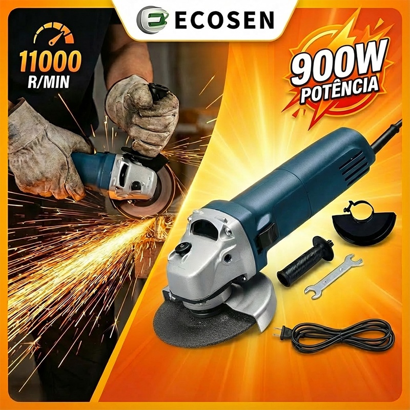 900w Esmerilhadeira Lixadeira Angular 115mm 50/60H