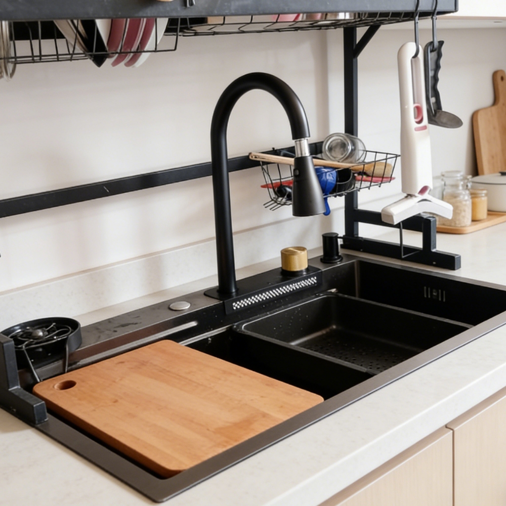 Pia De Cozinha Nano Antiincrustante Em Aço Inoxid