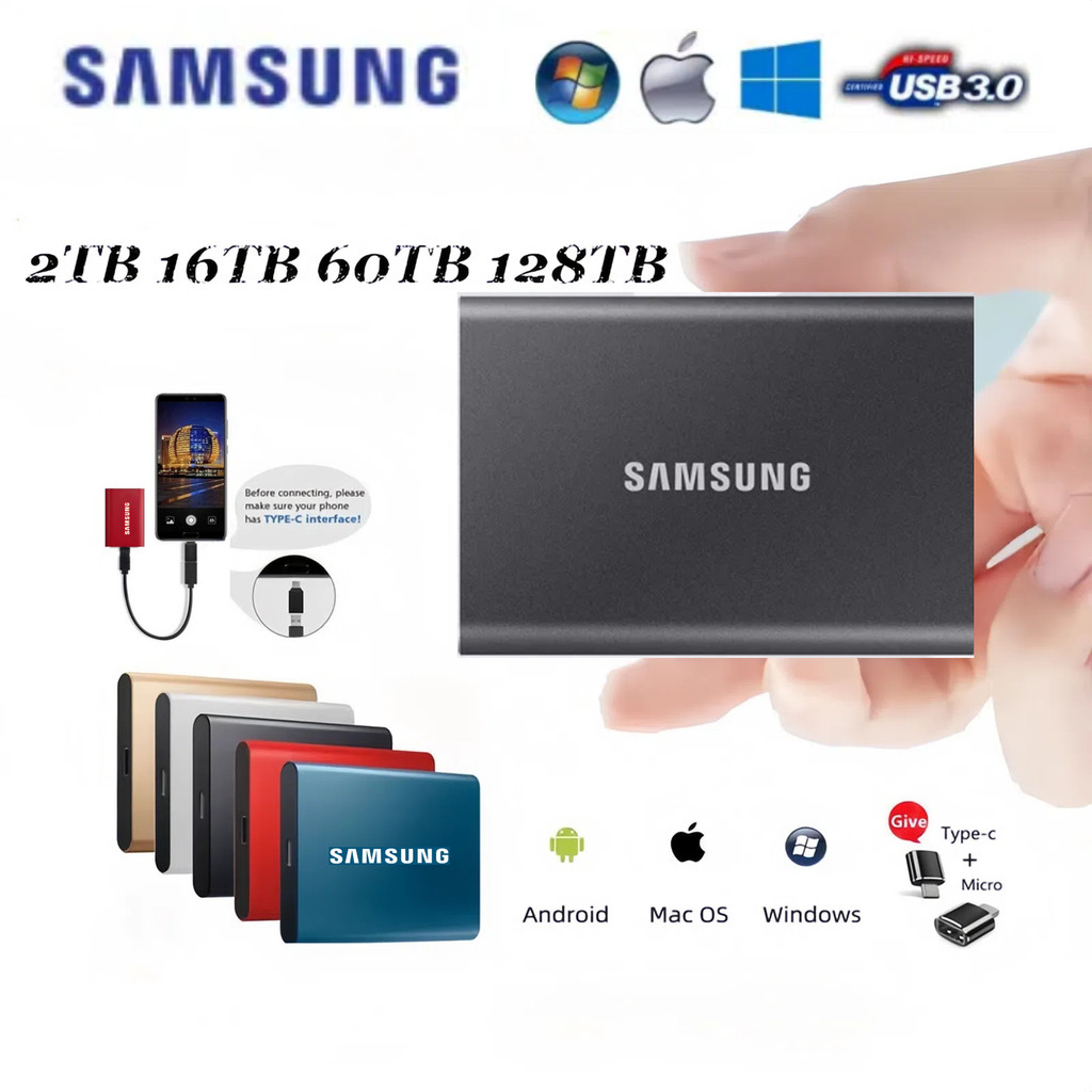 Samsung Externo HD 1TB 2TB SSD 8TB 16TB Disco Ríg