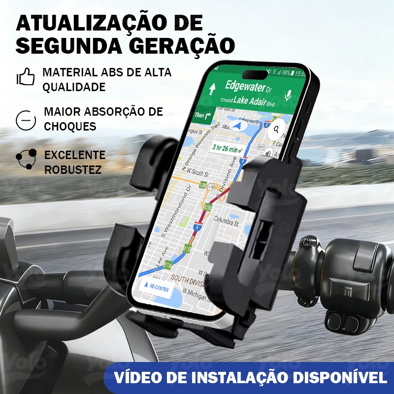 Suporte De Telefone Celular GPS Para Motocicleta C