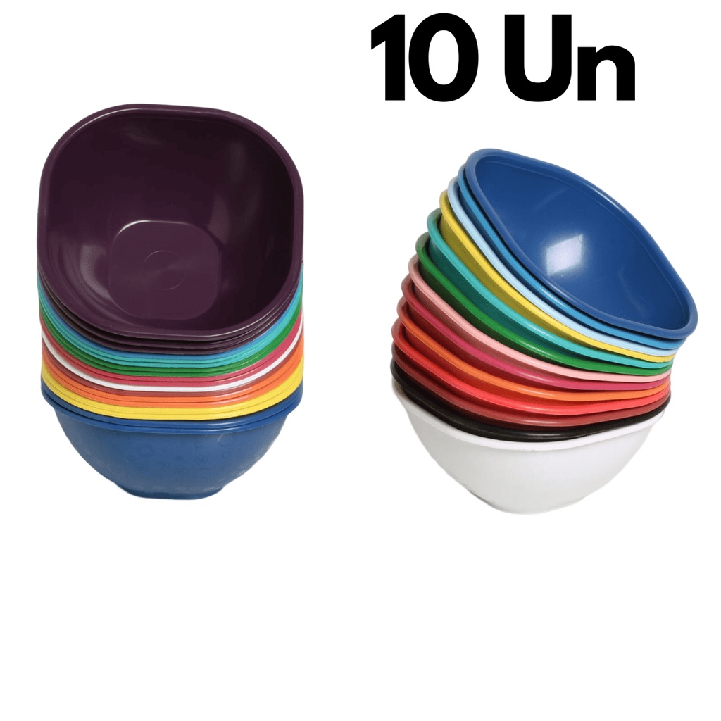 Kit 10 unidades Tigela Bowl Sobremesa Açai Sorvet