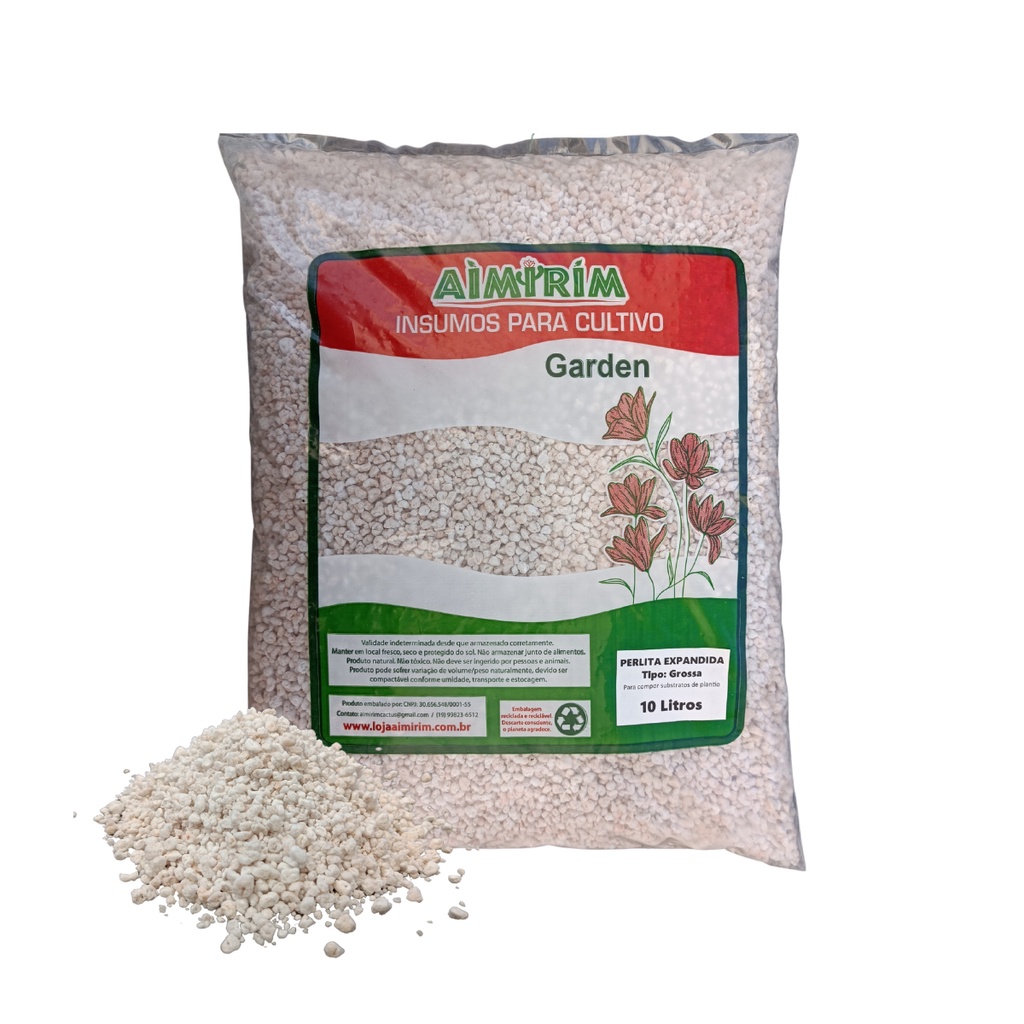 Perlita Expandida 10 Litros – Grow, Cultivo 