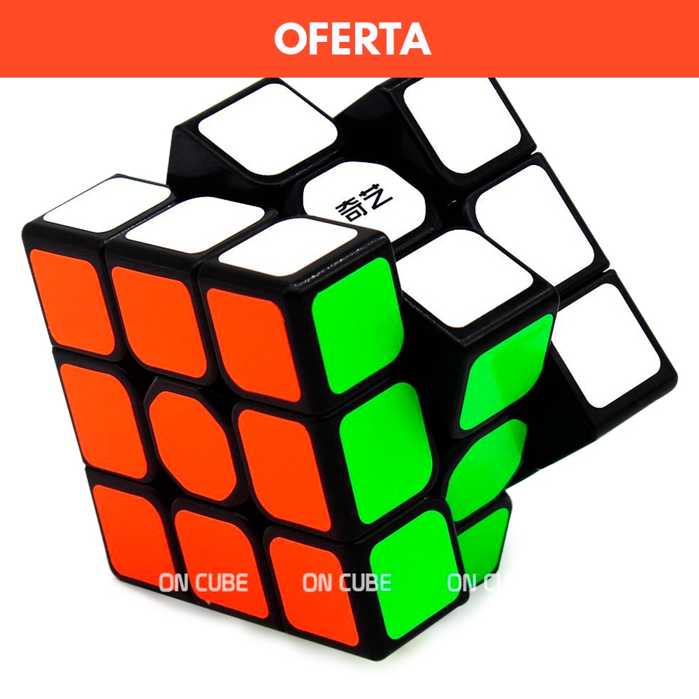 Cubo Mágico Profissional 3x3x3 Qiyi Sail W Preto 