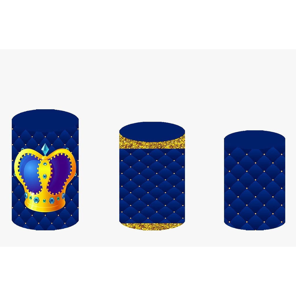 TRIO DE CAPAS CILINDROS TECIDO SUBLIMADO REALEZA