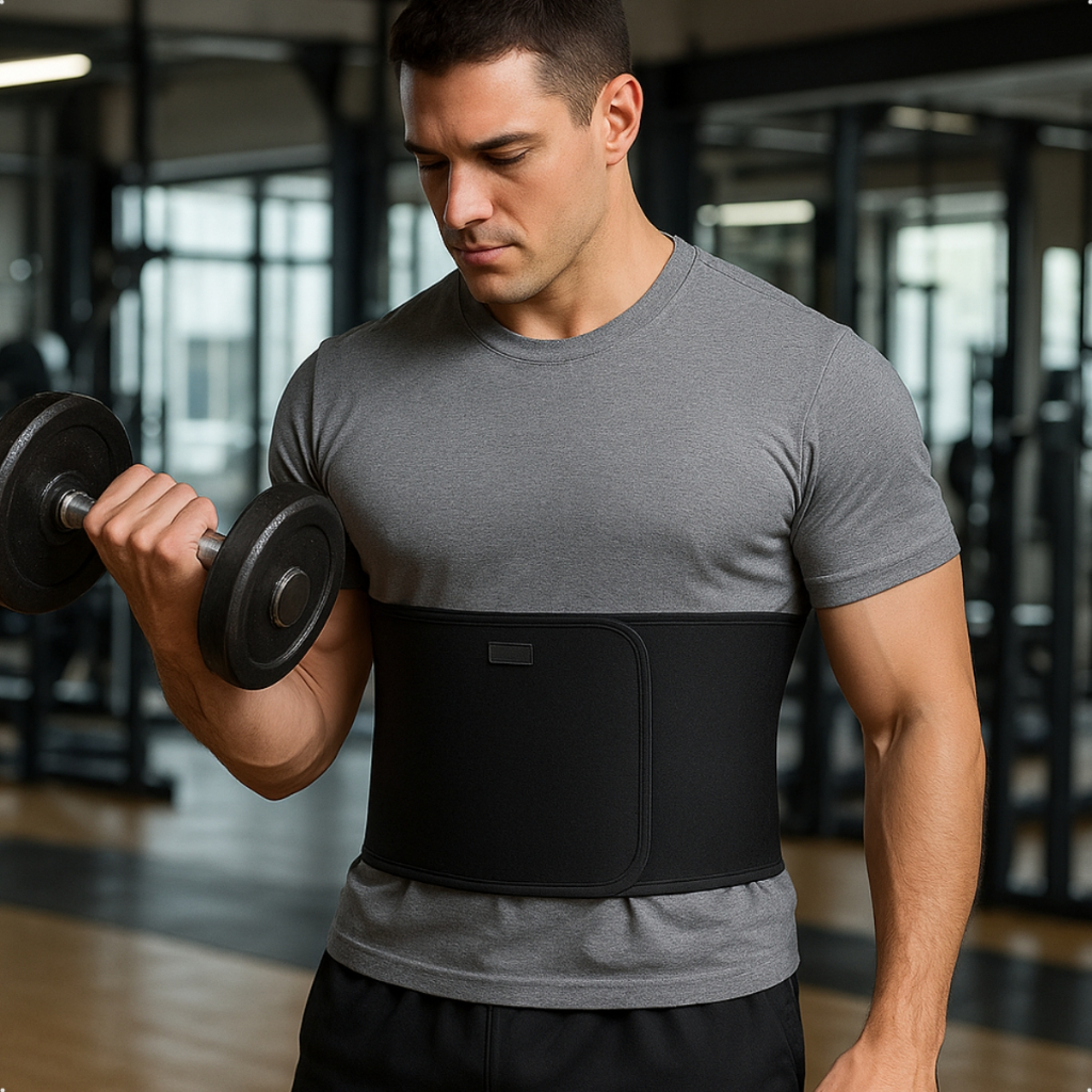 Cinta Abdominal Térmica Masculina Corrigir Postur