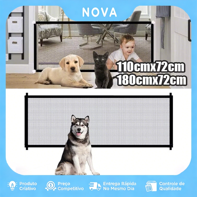 Grade Divisória para Pets Universal Cães Gatos c