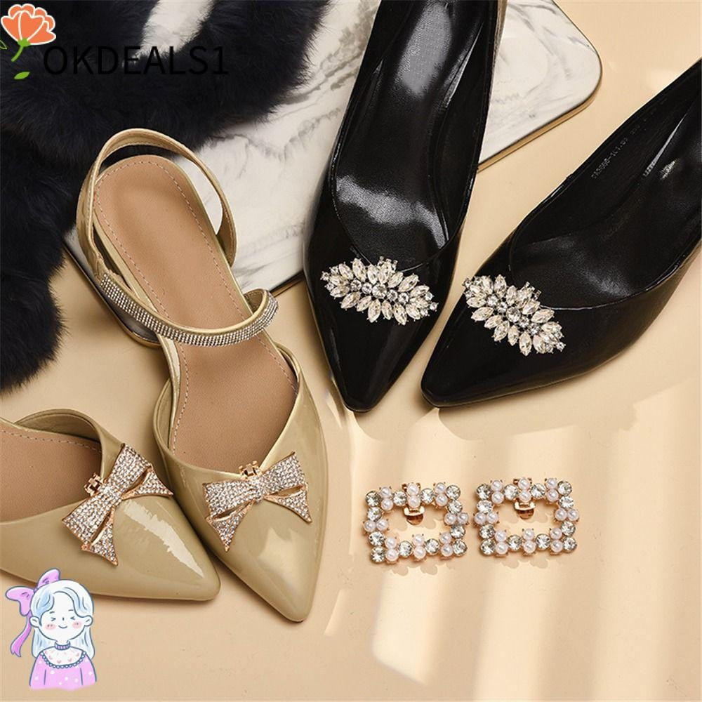 OKDEALS 2 Peças De Clipes Para Sapatos , Strass D