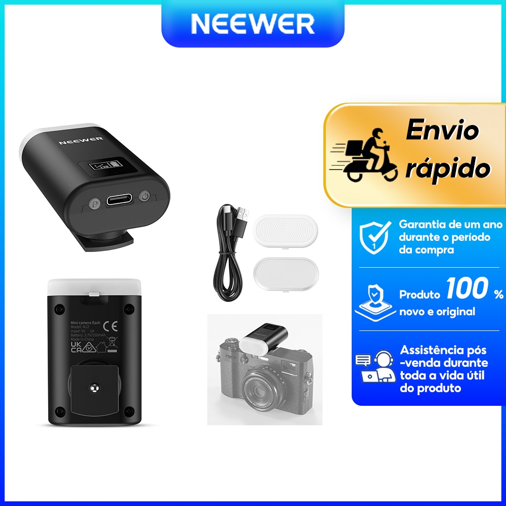 NEEWER Flash Mini para Câmera Speedlite com 8 Ní
