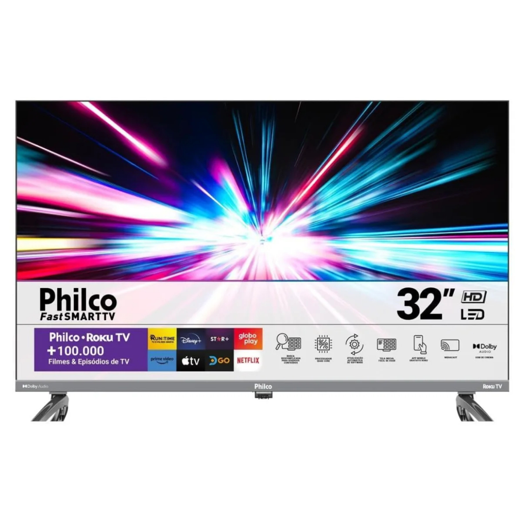 Smart TV 32 Philco PTV32K34RKGB ROKU TV LED DOLLBY
