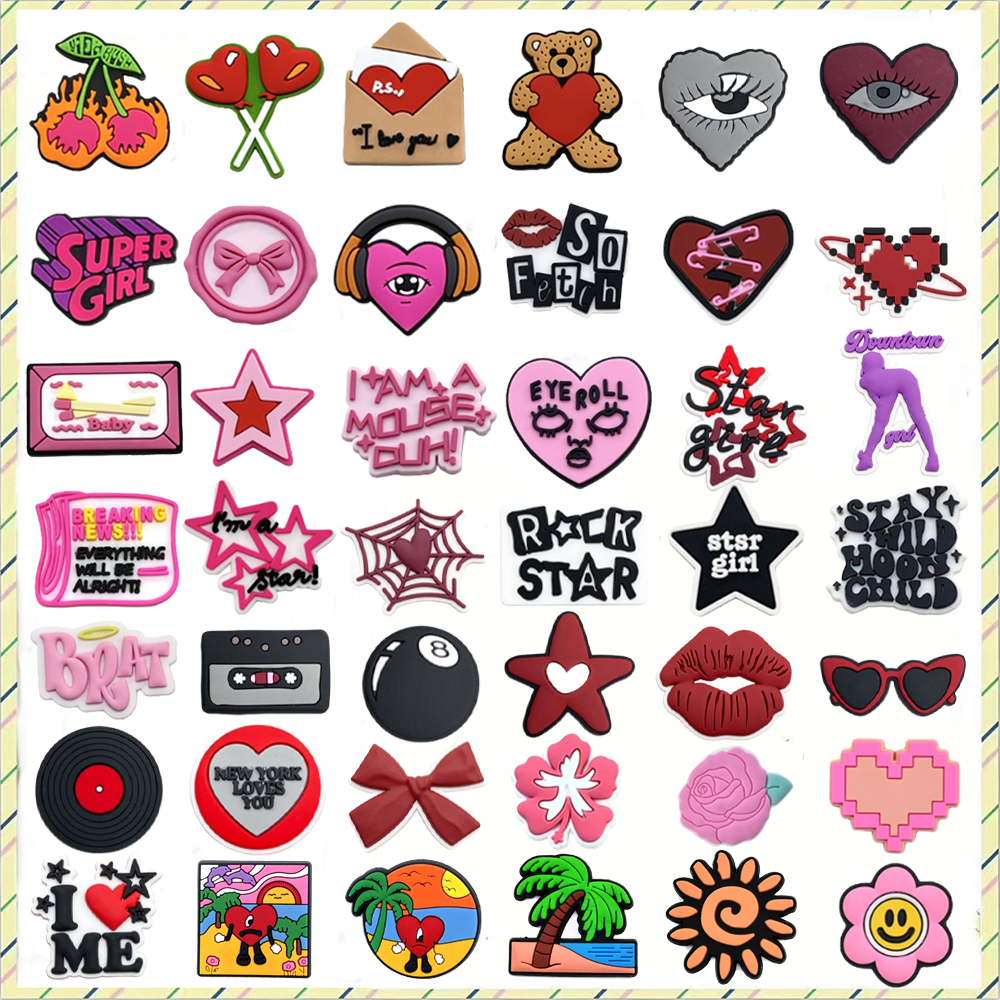 1 Pçs Série Y2K Sapatos Encantos Acessórios Dec